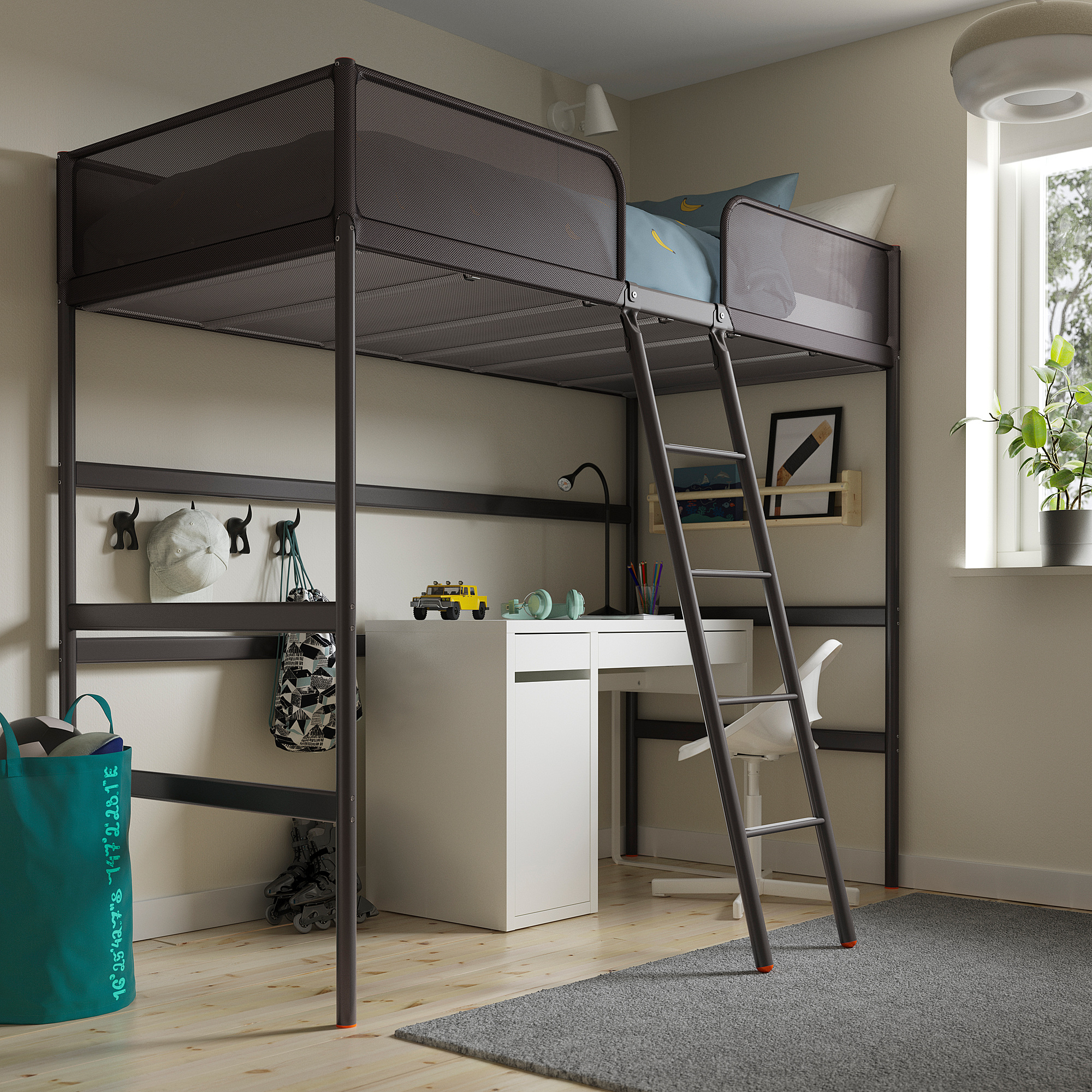 TUFFING loft bed frame