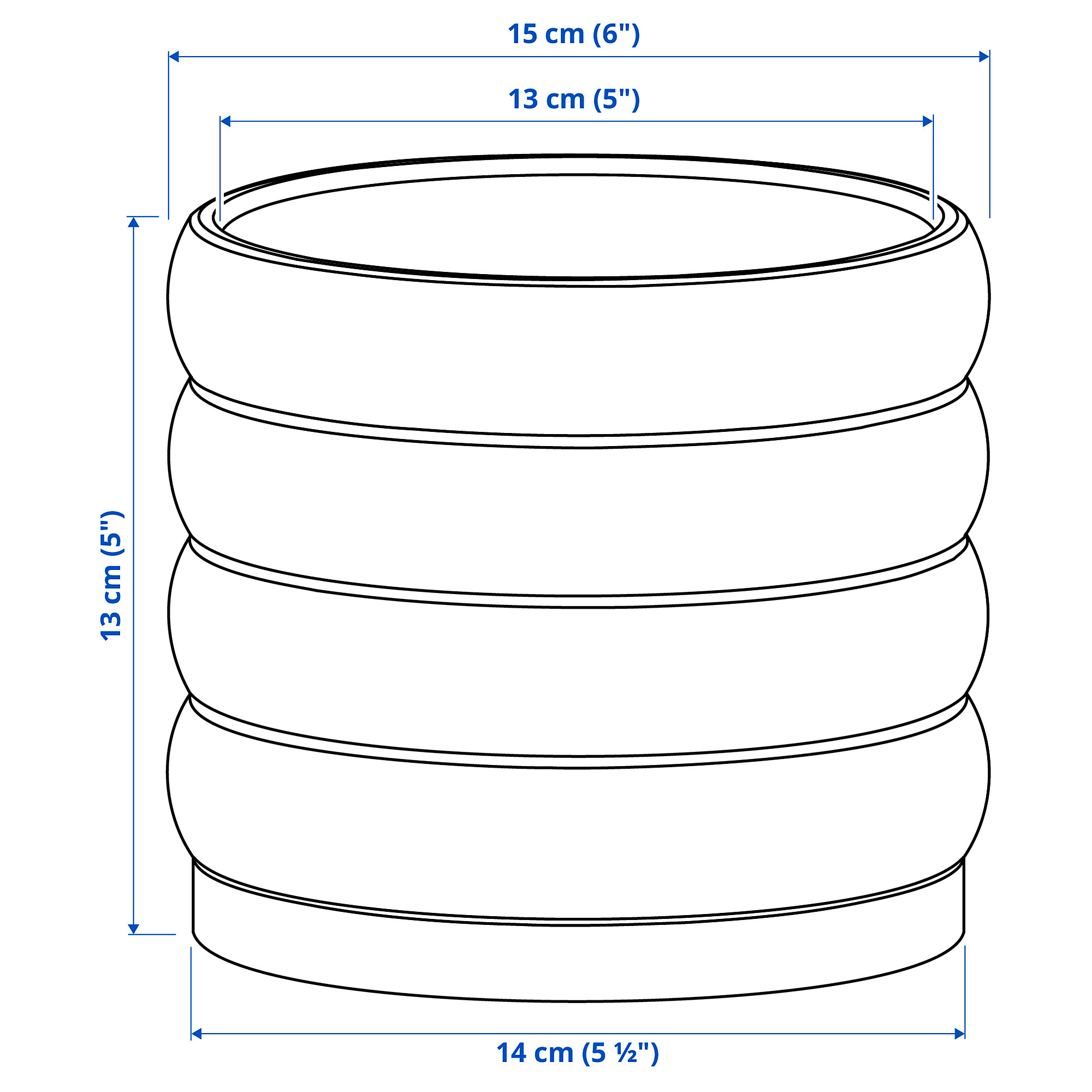HASSELBUKETT plant pot