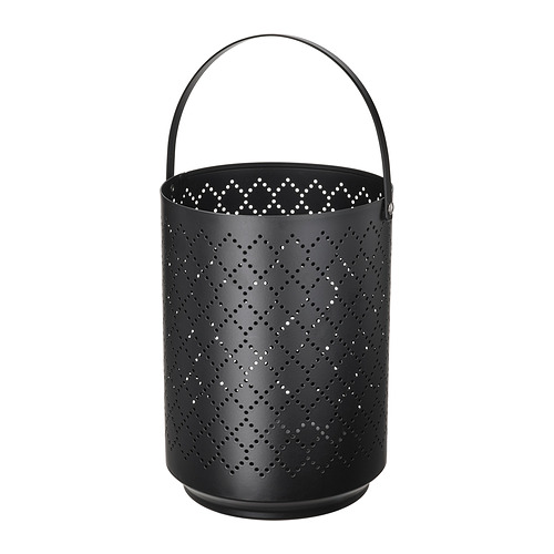 URSKILJA - lantern for block candle, black, 22 cm | IKEA Taiwan Online - PE825529_S4