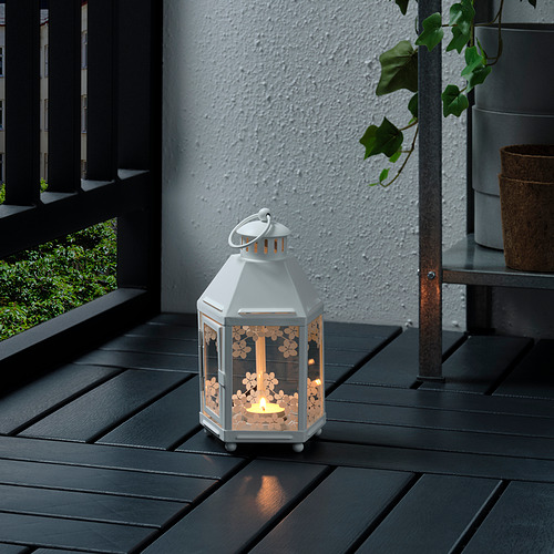 KRINGSYNT - 小蠟燭燭台 室內/戶外用, 白色 | IKEA 線上購物 - PE825545_S4