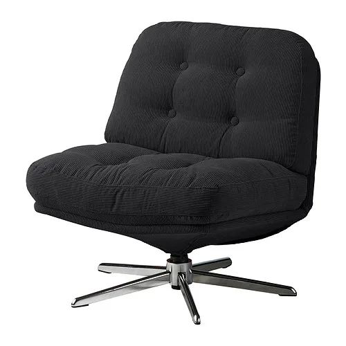 DYVLINGE - swivel easy chair, Kelinge black | IKEA Taiwan Online - PE907271_S4