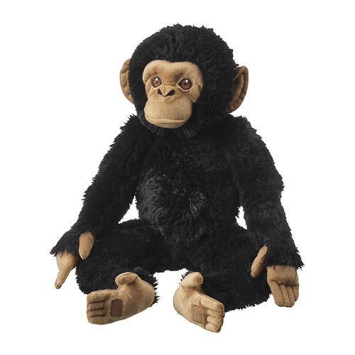 SANDLÖPARE - soft toy, chimpanzee/black, 32 cm | IKEA Taiwan Online - PE970619_S4