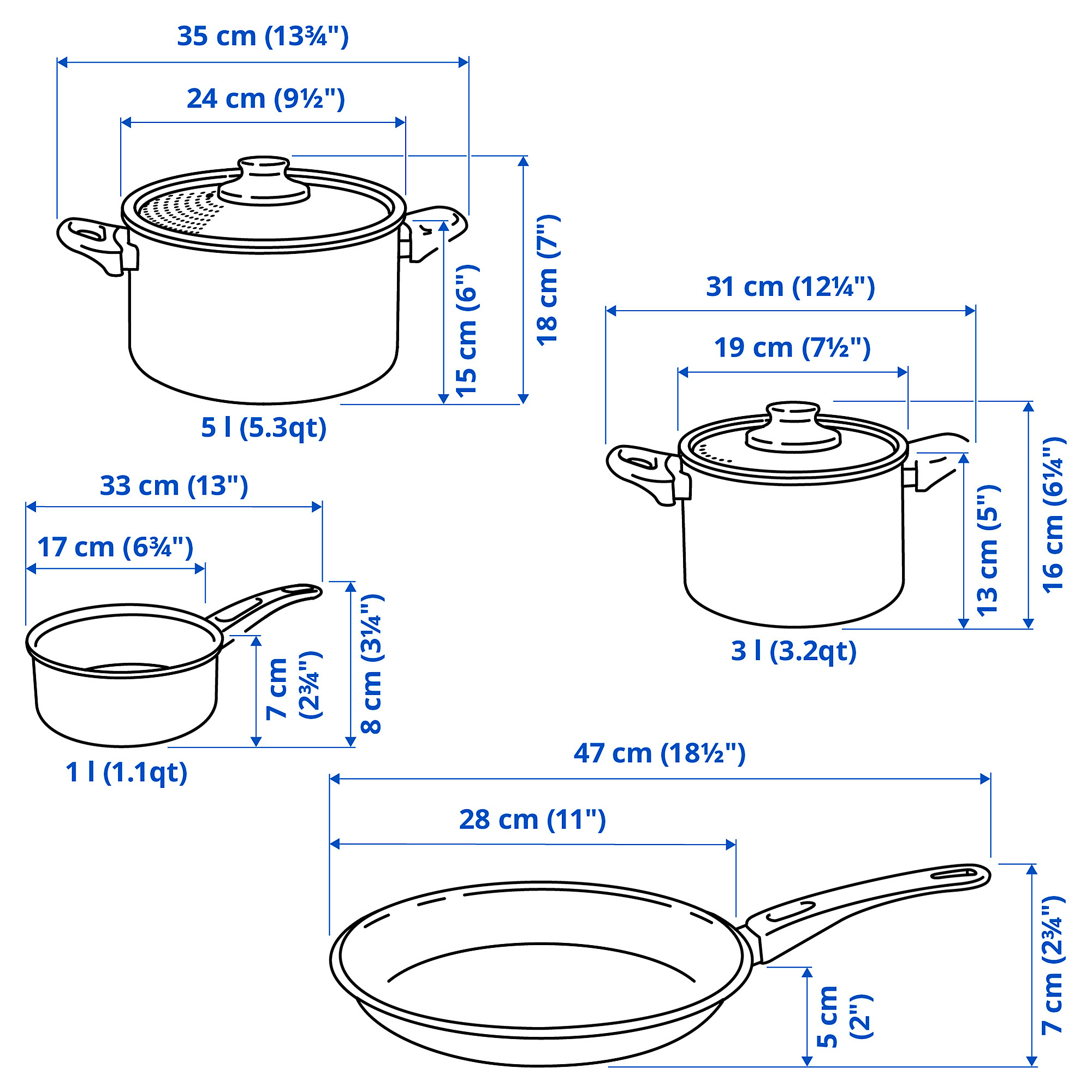 HEMLAGAD 鍋具 6件組