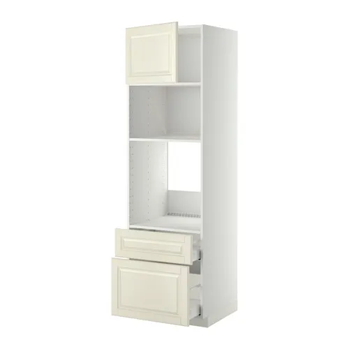 METOD/MAXIMERA - 嵌入式家電高櫃，白色/Bodbyn 淺乳白色，60x60x200 公分 | IKEA 線上購物 - PE358395_S4