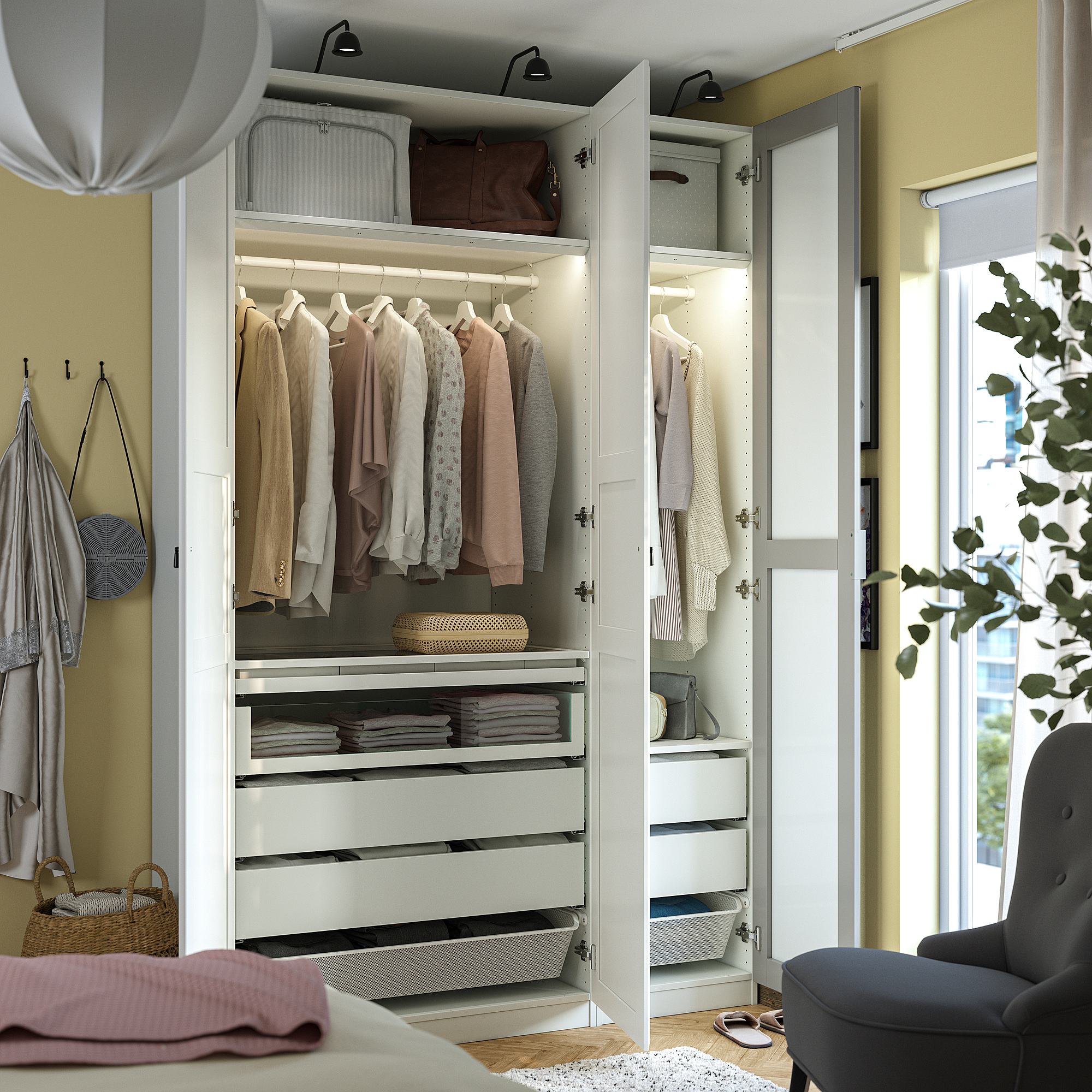 PAX/KAMMARTORP/TYSSEDAL wardrobe combination