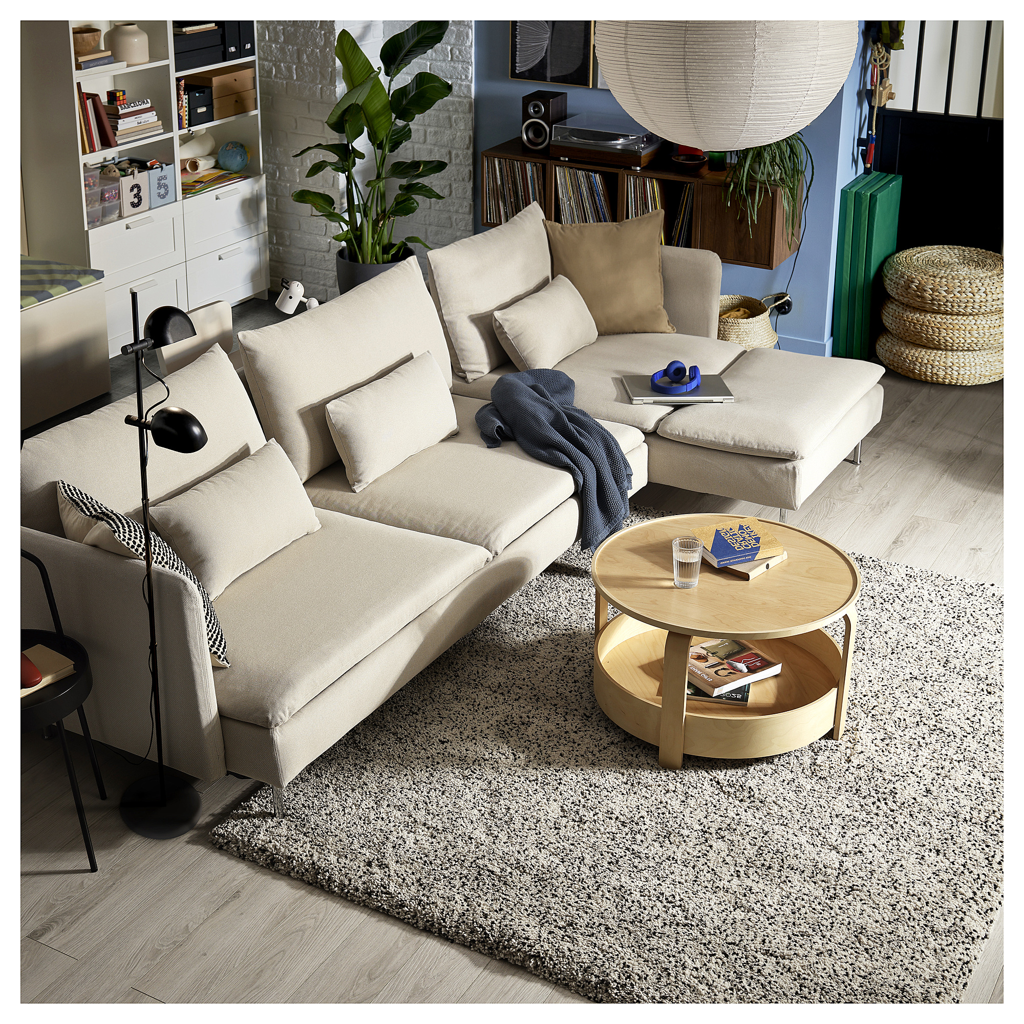 SÖDERHAMN 4-seat sofa-bed
