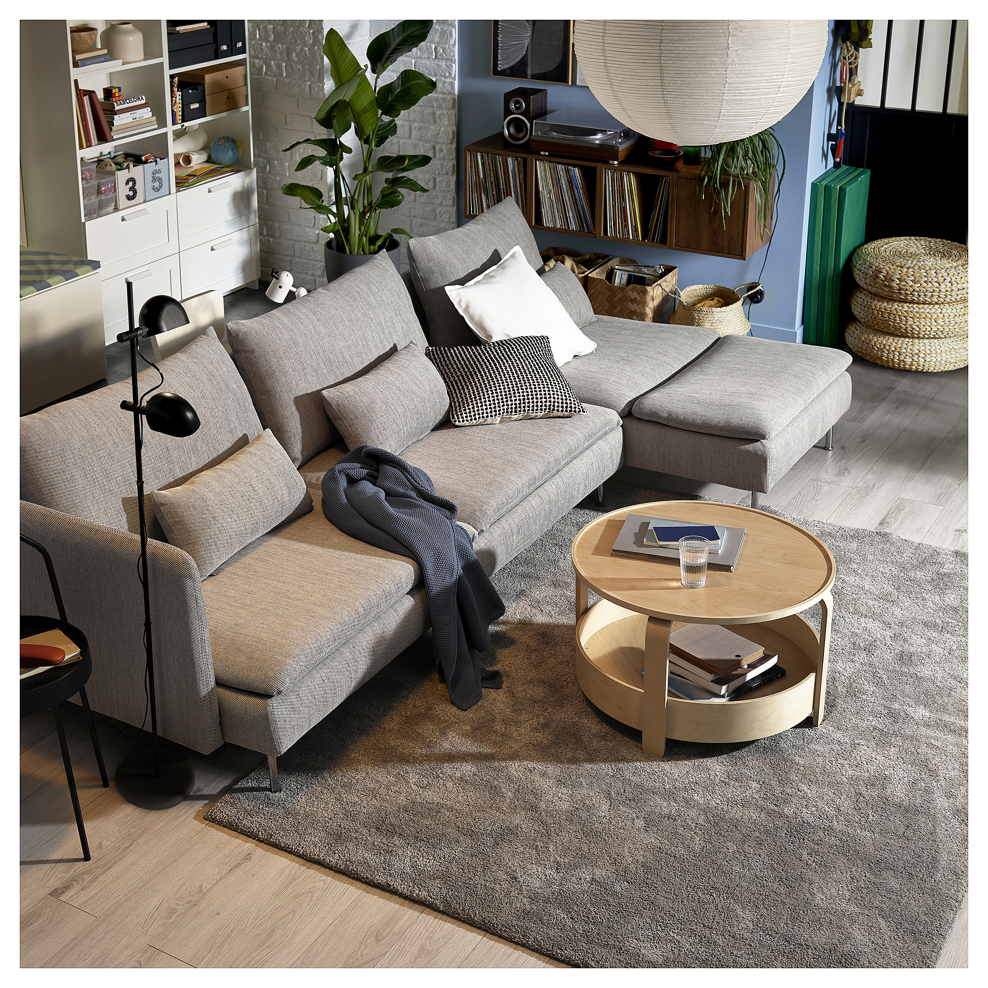 SÖDERHAMN 4-seat sofa-bed