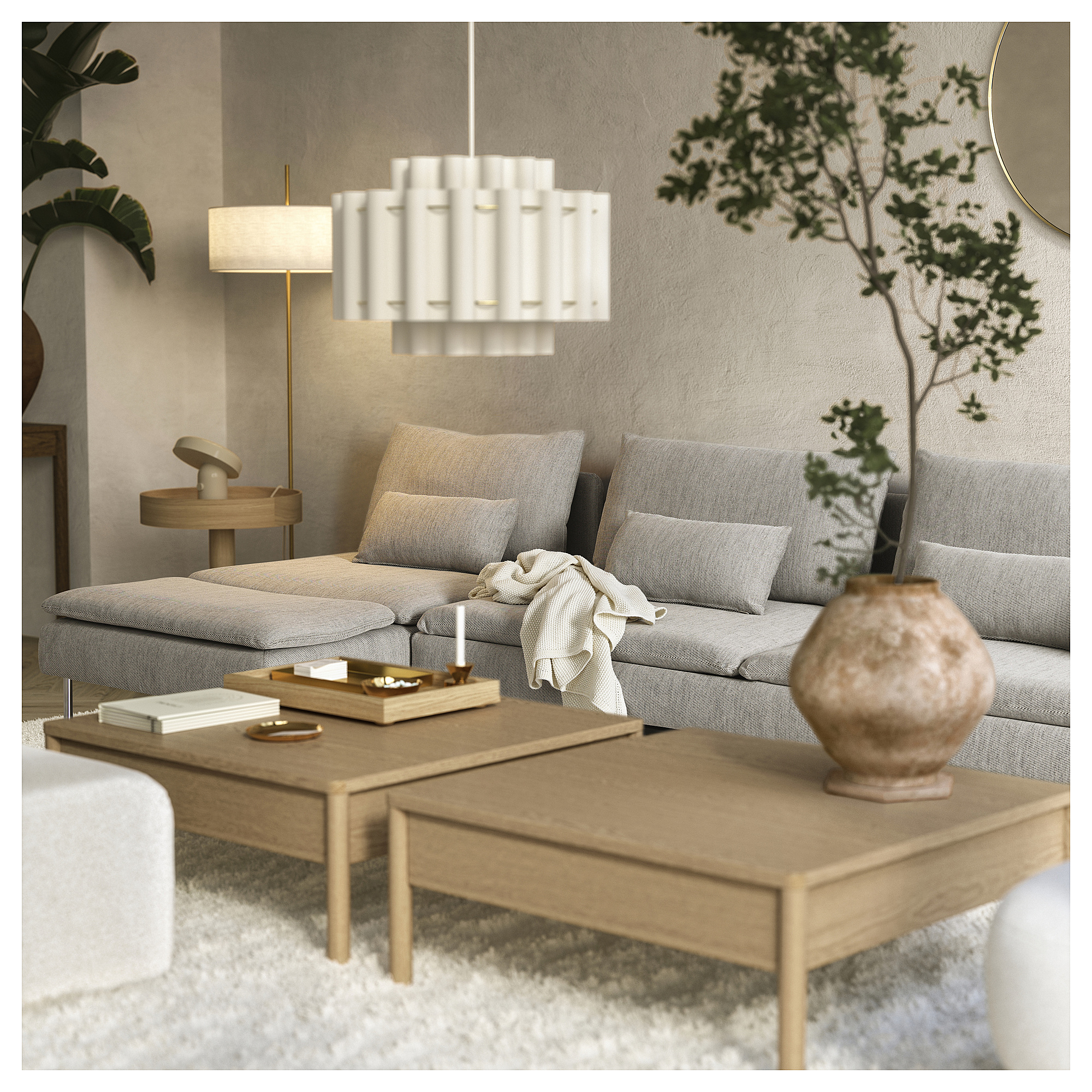 SÖDERHAMN 4-seat sofa-bed