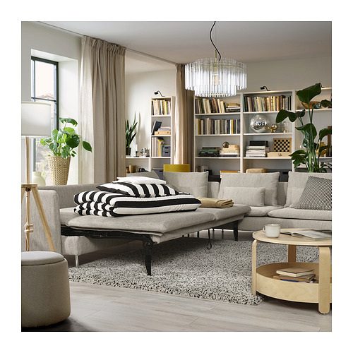 SÖDERHAMN corner sofa-bed, 6-seat