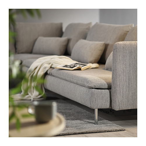 SÖDERHAMN corner sofa-bed, 6-seat