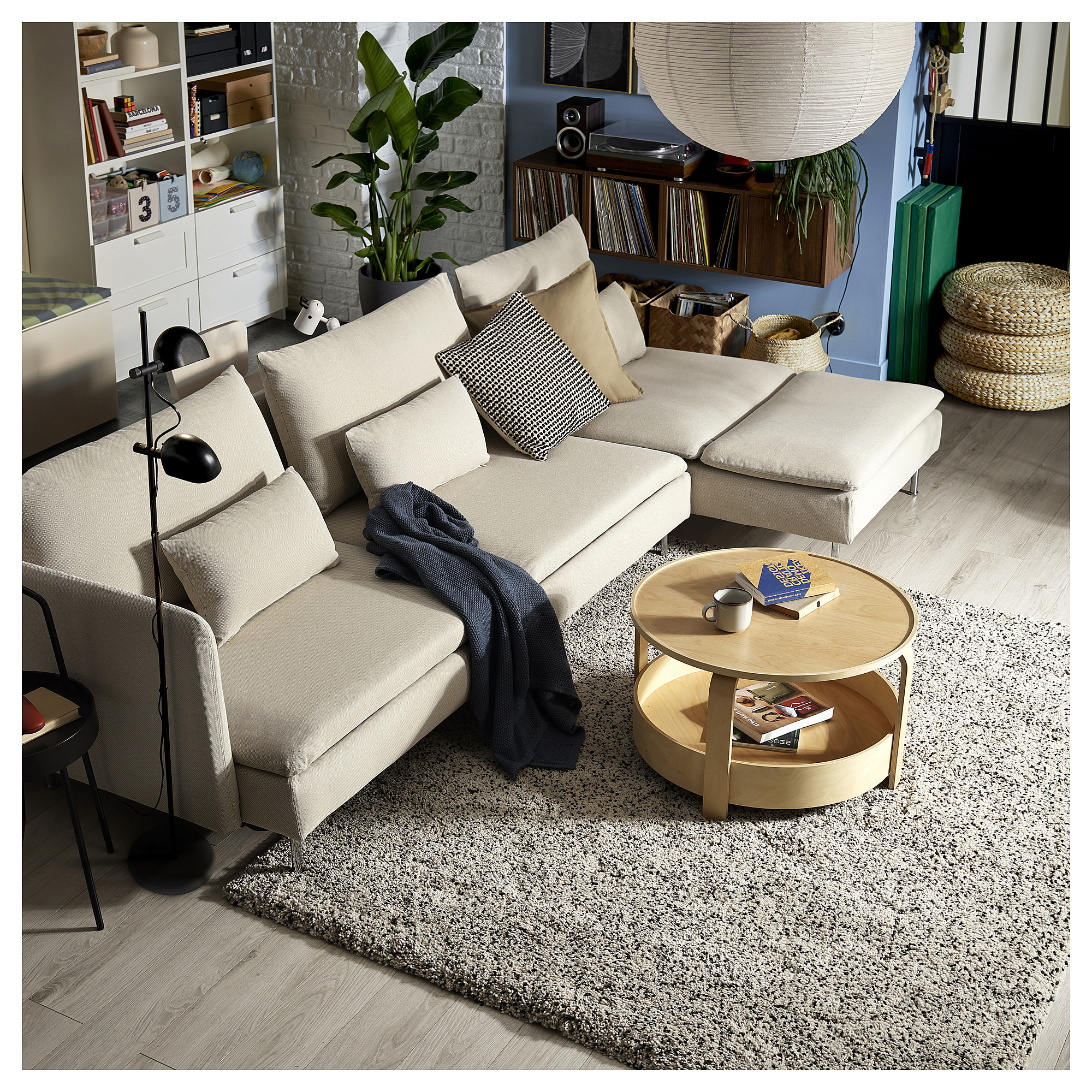 SÖDERHAMN 4-seat sofa-bed