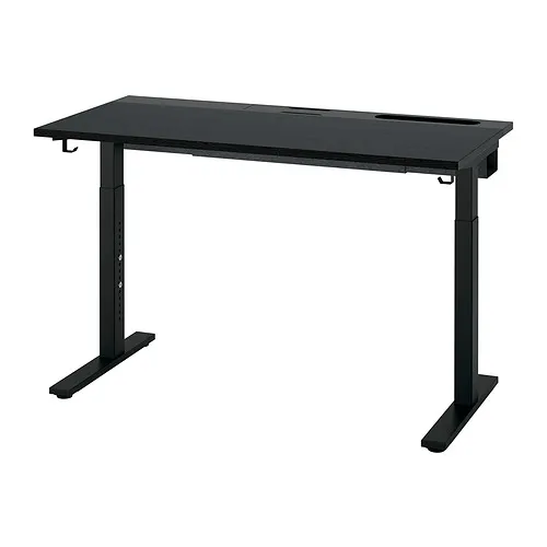MITTZON - 書桌/工作桌, 黑色 實木貼皮 梣木/黑色, 120x60 公分 | IKEA 線上購物 - PE907335_S4