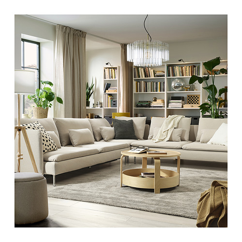 SÖDERHAMN corner sofa-bed, 6-seat