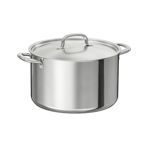 IKEA 365+ - pot with lid, stainless steel, 10L | IKEA Taiwan Online - PE825752_S4