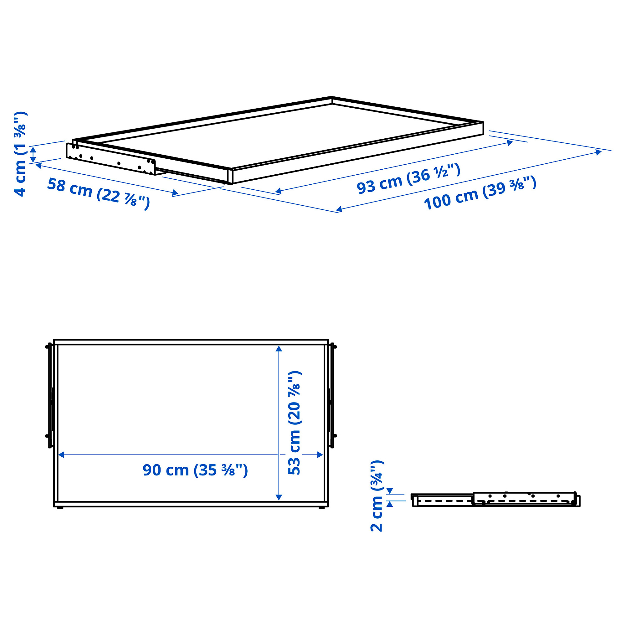 KOMPLEMENT pull-out tray