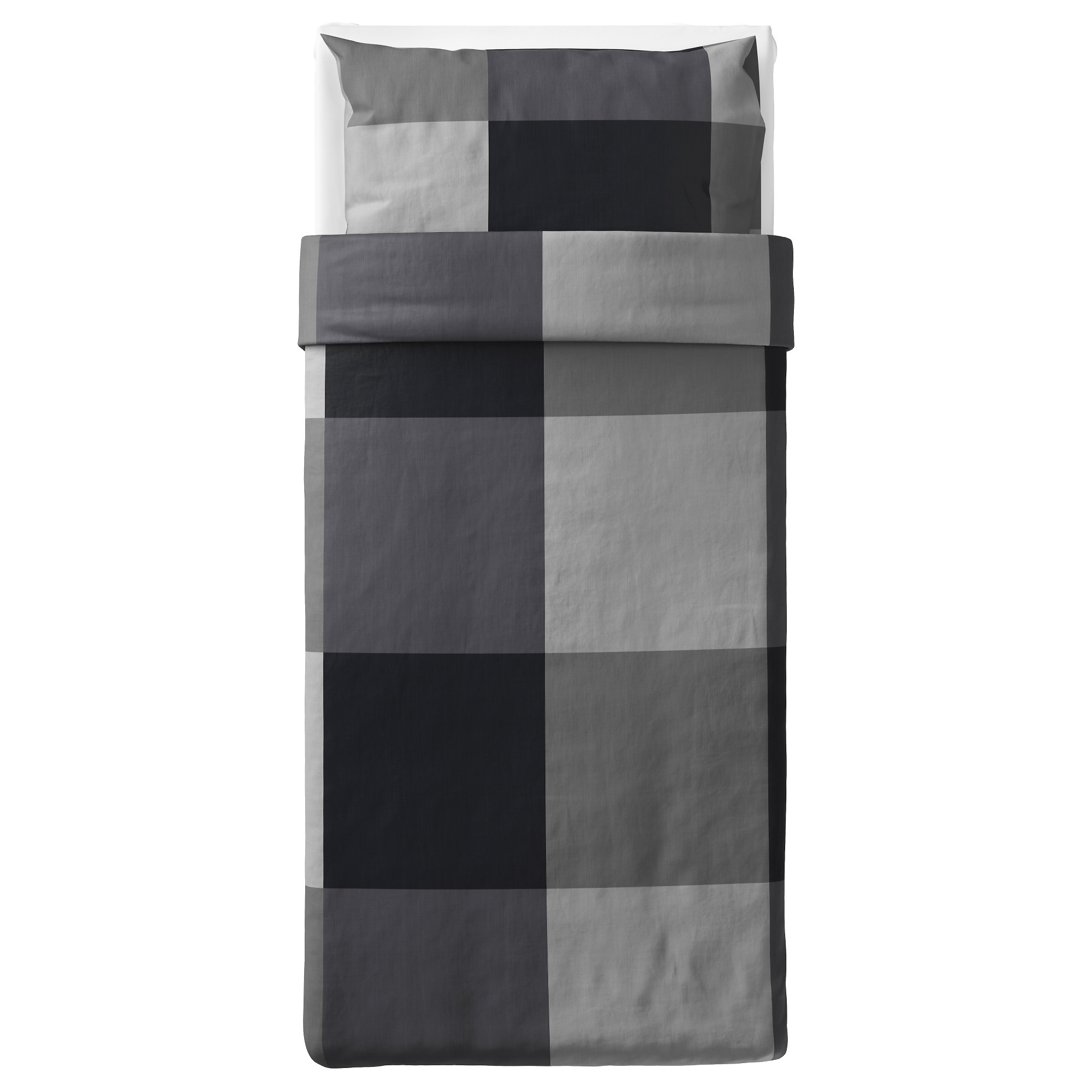 BRUNKRISSLA duvet cover and pillowcase