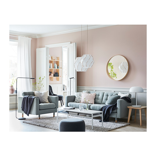 LANDSKRONA - 三人座沙發, Gunnared 淺綠色/木頭 | IKEA 線上購物 - PH153246_S4