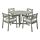 BONDHOLMEN - table+4 chairs w armrests, outdoor, grey stained/Kuddarna grey | IKEA Taiwan Online - PE769870_S1