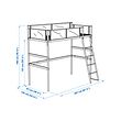 VITVAL loft bed frame