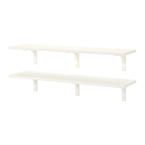 BERGSHULT/RAMSHULT - wall shelf combination, white, 120x30 cm | IKEA Taiwan Online - PE725847_S4