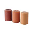 HÖSTAGILLE unscented pillar candle