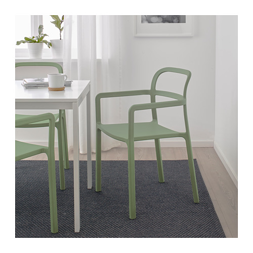 YPPERLIG - 扶手椅 室內/戶外用, 綠色 | IKEA 線上購物 - PE634607_S4
