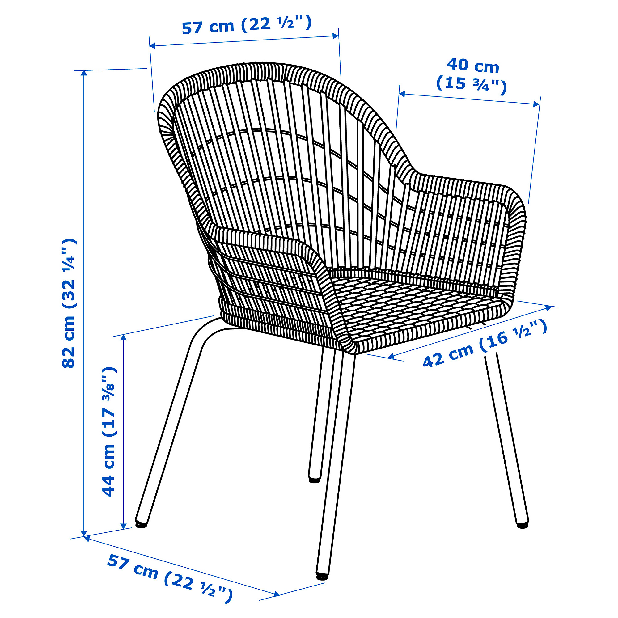 NILSOVE chair with armrests