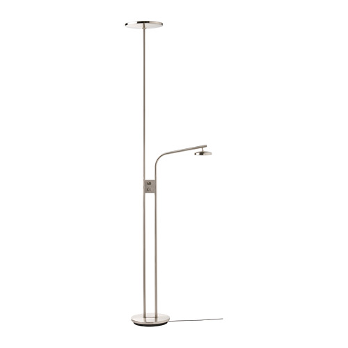 ISJAKT LED floor uplighter/reading lamp