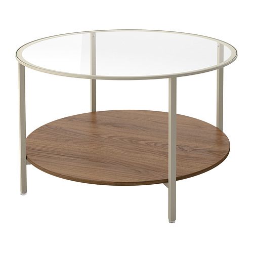 VITTSJÖ - coffee table, light beige/glass, 75 cm | IKEA Taiwan Online - PE971098_S4