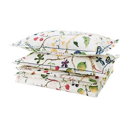 KRONBUSKE duvet cover and 2 pillowcases