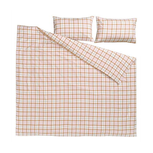 PEROVSKIA duvet cover and 2 pillowcases