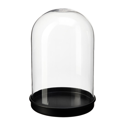 SKÖNJA - glass dome with base, clear glass/black | IKEA Taiwan Online - PE825886_S4