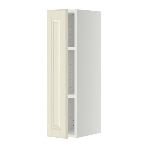 METOD - wall cabinet with shelves, white/Bodbyn off-white | IKEA Taiwan Online - PE359335_S4