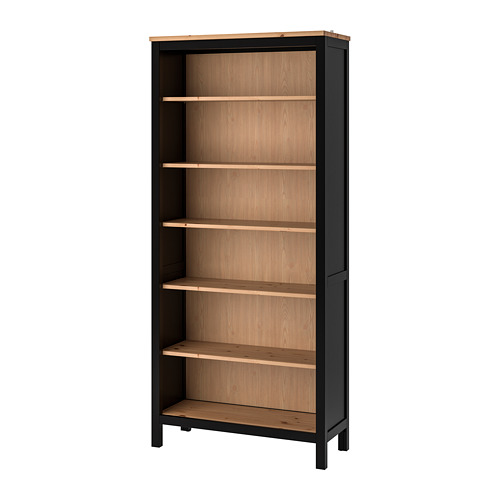 HEMNES - bookcase, black-brown/light brown | IKEA Taiwan Online - PE770199_S4