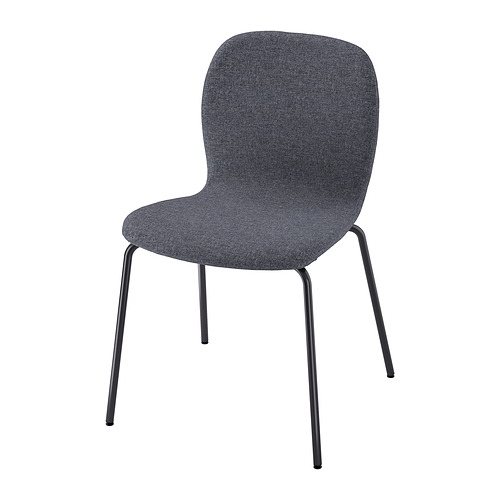 KARLPETTER - chair, Gunnared medium grey/Sefast black | IKEA Taiwan Online - PE868870_S4