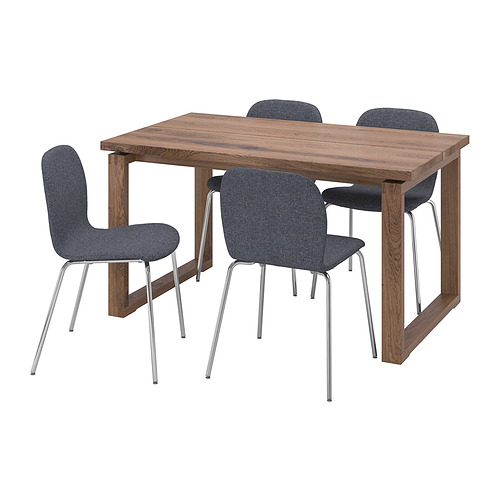MÖRBYLÅNGA/KARLPETTER table and 4 chairs