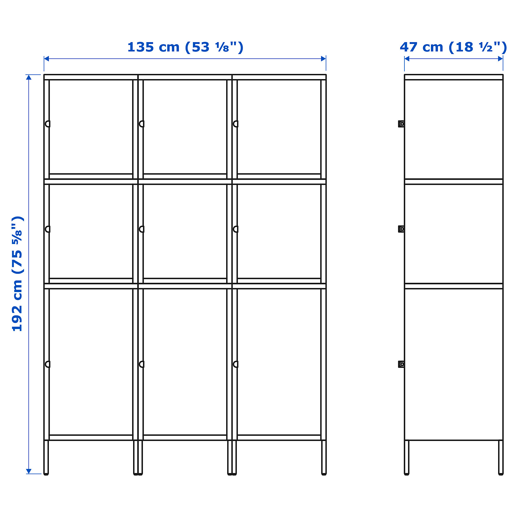 HÄLLAN storage combination with doors