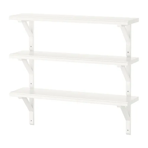 TRANHULT/SANDSHULT - 上牆式層架組, 染白白楊木, 80x20 公分 | IKEA 線上購物 - PE770207_S4