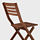 ÄPPLARÖ - table+4 folding chairs, outdoor, brown stained/Kuddarna beige | IKEA Taiwan Online - PE713009_S1