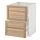 METOD/MAXIMERA - base cab f sink+2 fronts/2 drawers, white/Torhamn ash | IKEA Taiwan Online - PE567694_S1