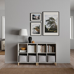 EKET - cabinet combination with legs, white/wood | IKEA Taiwan Online - PE784648_S3