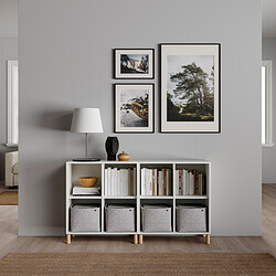EKET - cabinet combination with legs, light grey/wood | IKEA Taiwan Online - PE784646_S3