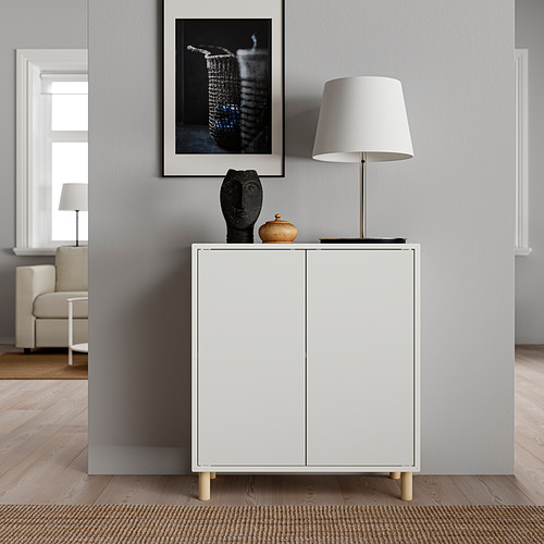 EKET - 附櫃腳收納櫃組合, 白色/木質 | IKEA 線上購物 - PE825978_S4
