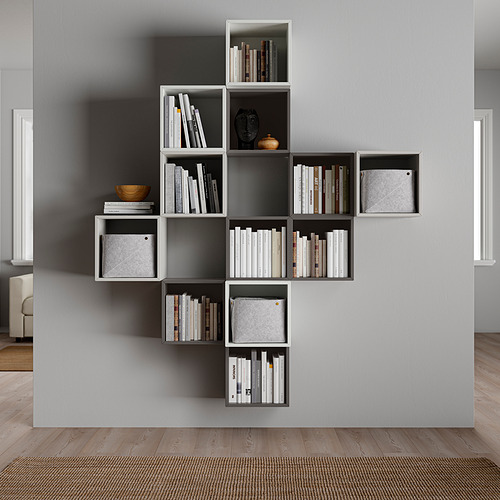 EKET - 上牆式收納櫃組合, 白色/深灰色/淺灰色 | IKEA 線上購物 - PE825986_S4