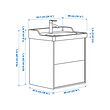 TÄNNFORSEN/RUTSJÖN wash-stnd w drawers/wash-basin/tap