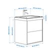 ÄNGSJÖN/BACKSJÖN wash-stnd w drawers/wash-basin/tap