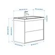 ÄNGSJÖN/BACKSJÖN 洗臉盆櫃附抽屜/洗臉盆/水龍頭