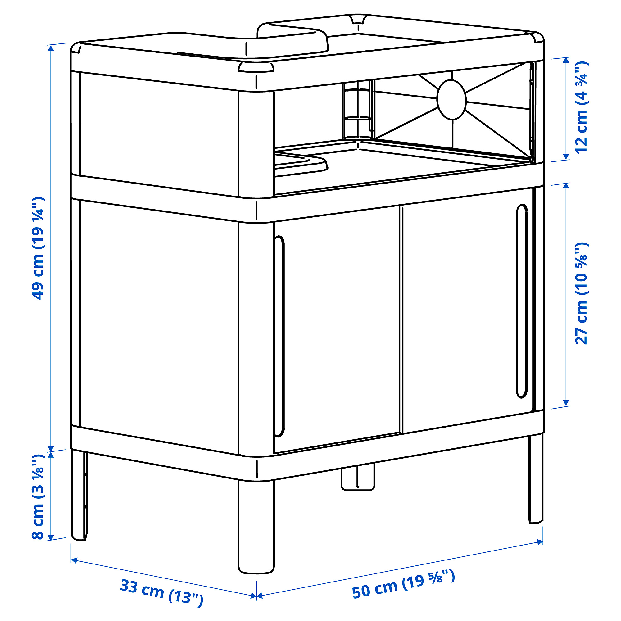 IVÖSJÖN wash-basin base cabinet