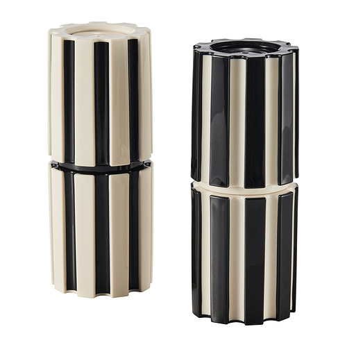SPJUTLILJA - 香料研磨器 2件組，黑色/淺米色，16 公分 | IKEA 線上購物 - E1009150_S4