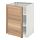 METOD - base cabinet with shelves, white/Torhamn ash | IKEA Taiwan Online - PE567748_S1